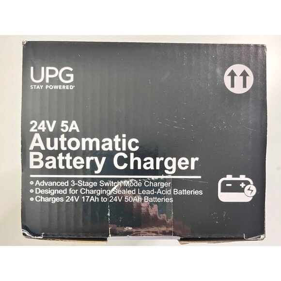 UPG Wheelchair Sealed Lead-Acid Battery Charger No. 71642 Model 24BC5000T-4 - Picture 3 of 6
